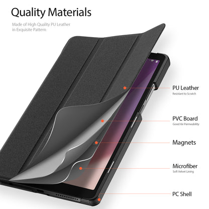 Domo Flip Lenovo Tab M9 (2022) Leather Case Smart Magnetic Tri-fold Stand