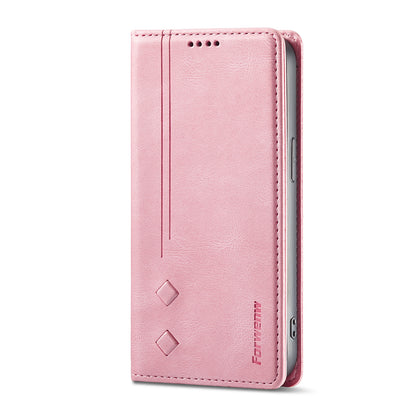 Tower Slim iPhone 13 Mini Leather Case Retro Stand TPU Embossed Line