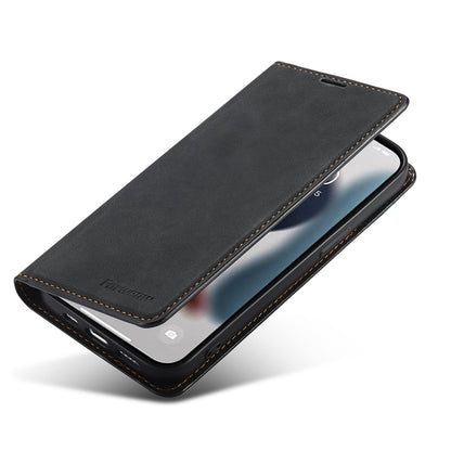 New Slim iPhone 13 Leather Case Book Stand Wallet Magnetic