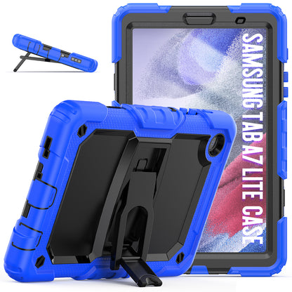 Kickstand Galaxy Tab A7 Lite Shockproof Case Built-in Screen Protector Strap