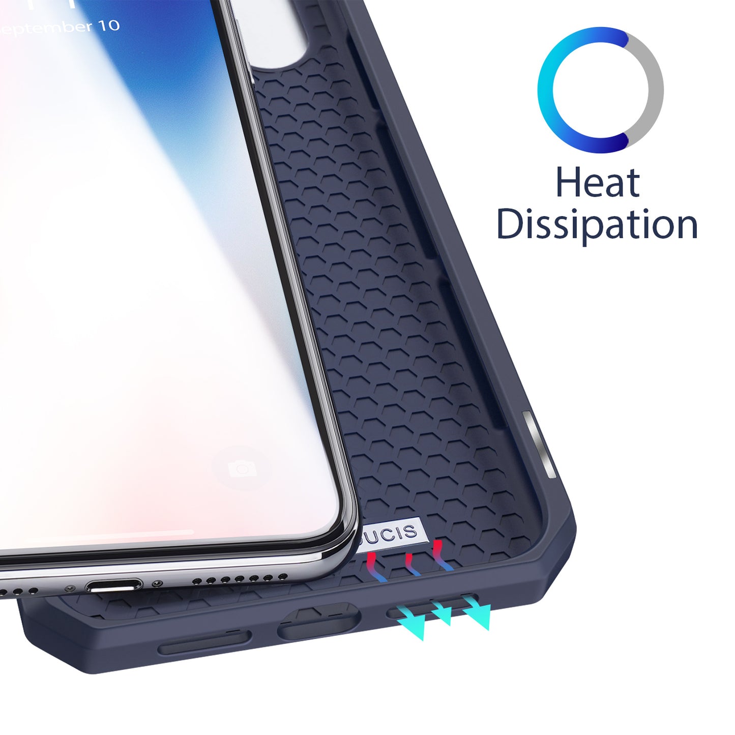 Skin Practical iPhone Xs Max Leather Case Card Holder Magnetic Stand Honeycomb