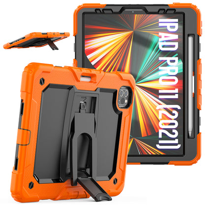 Kickstand iPad Pro 11 2020 Shockproof Case Built-in Screen Protector Shoulder Strap