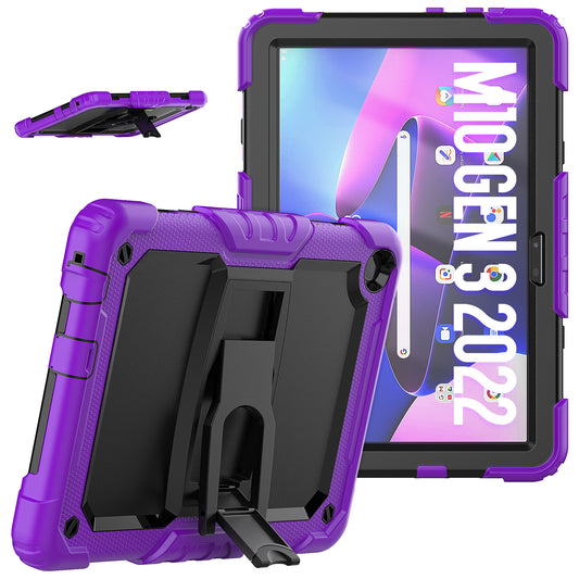 Kickstand Lenovo Tab M10 2022 Shockproof Case Built-in Screen Protector Strap