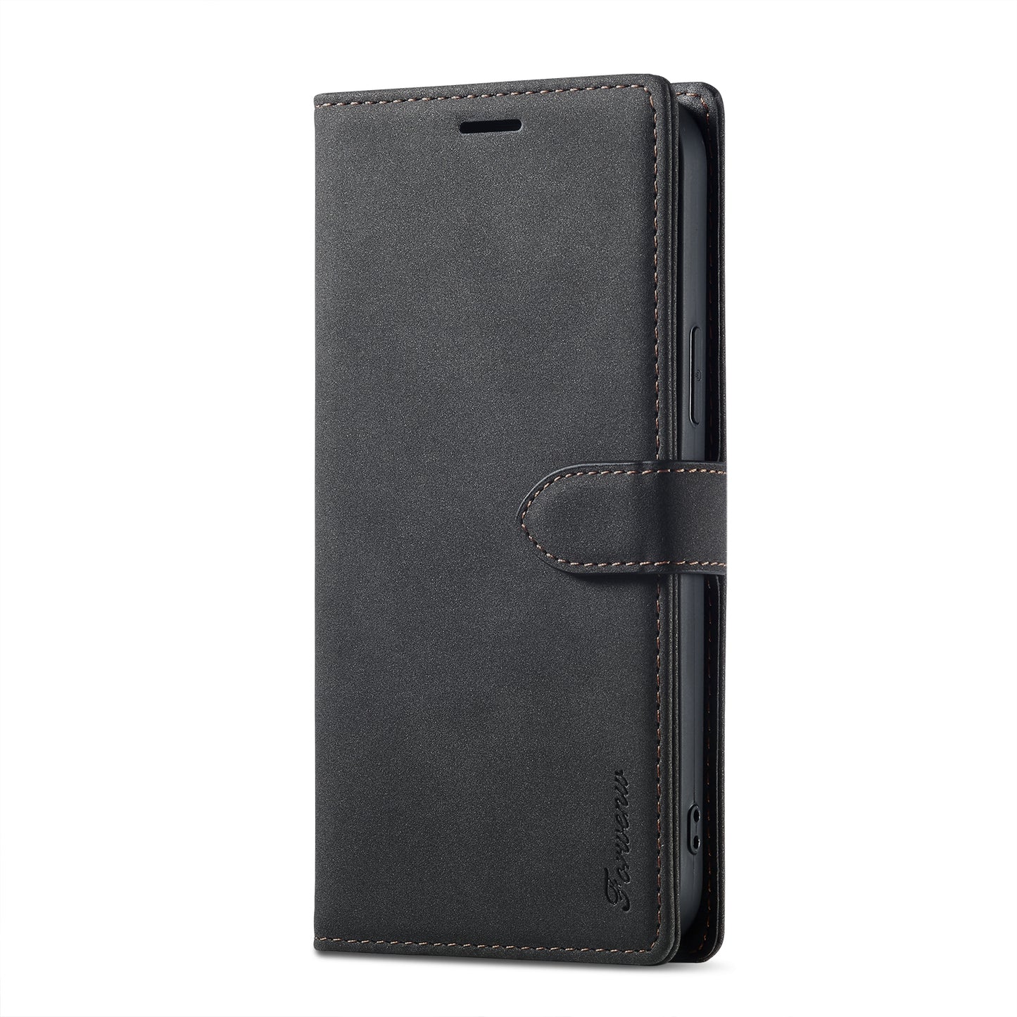 Gentry Slim iPhone 13 Pro Max Leather Case Book Stand Wallet Buckle