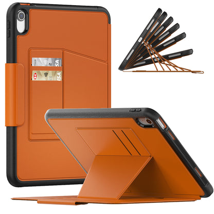 Smart Multiple iPad 10 Shockproof Case Leather Wallet Stand with Pencil Holder