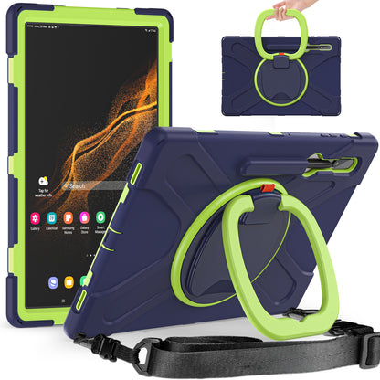 Pirate Box Galaxy Tab S8 Ultra Case Hook Stand Rotating Hand Holder Shoulder Strap