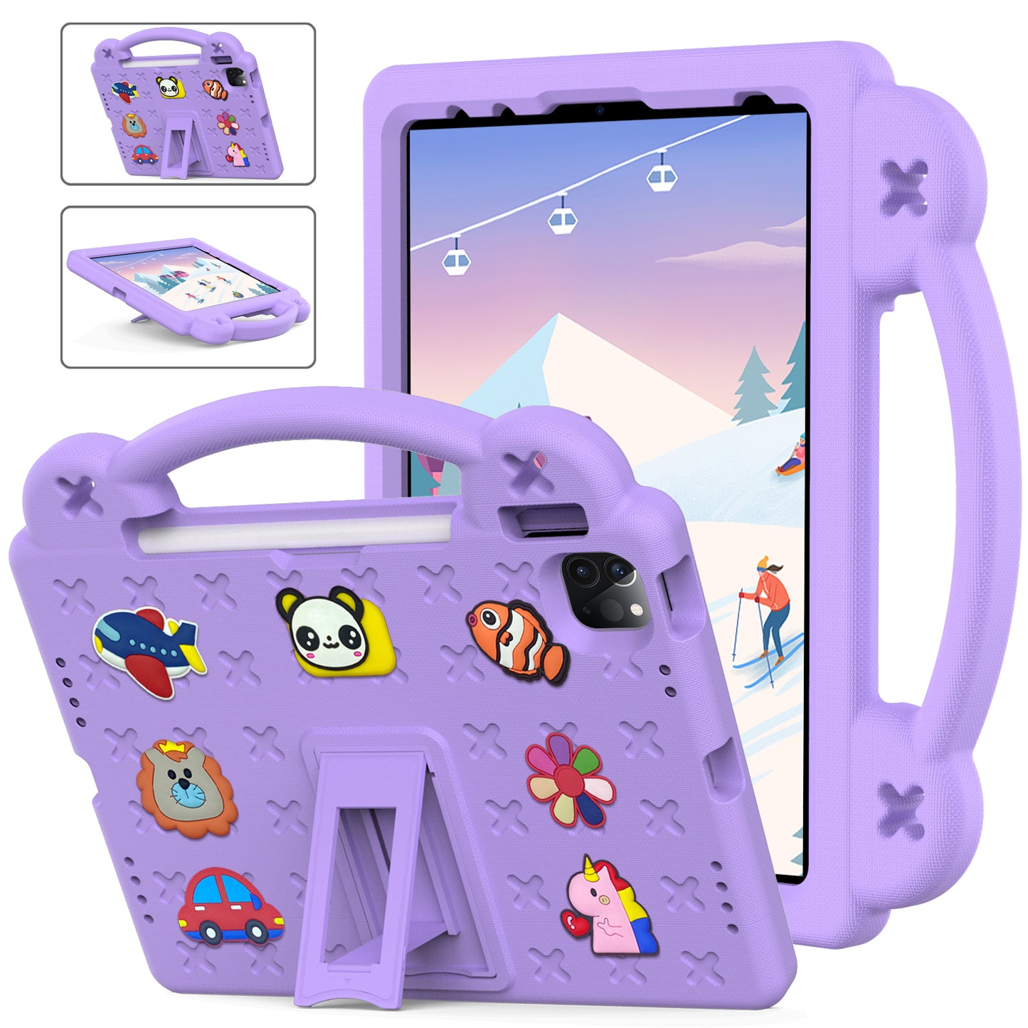 Berenstain Bear iPad Pro 11 2020 Case Children's Cartoon Flat Kickstand DIY Hand Holder