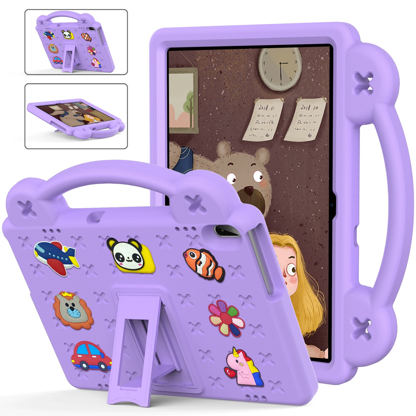 Berenstain Bear Lenovo Tab M8 2023 EVA Case Children's Cartoon Flat Kickstand