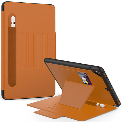 Smart Multiple iPad Pro 9.7 Shockproof Case Leather Wallet Stand with Pencil Holder