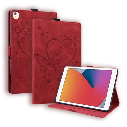 Love Butterfly iPad 8 Grils Leather Case Embossing Wallet Flip Stand