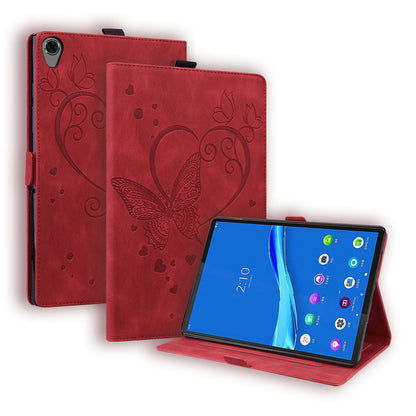 Love Butterfly Lenovo Tab M8 HD (2019) Grils Leather Case Embossing Wallet Flip Stand