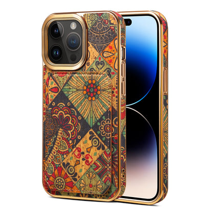 Moslem Flowers Wood iPhone 12 Pro Transformers Cover Verticle Horizontal Kickstand