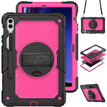 Tough Strap Galaxy Tab S9 FE Shockproof Case Multi-functional Built-in Screen Protector