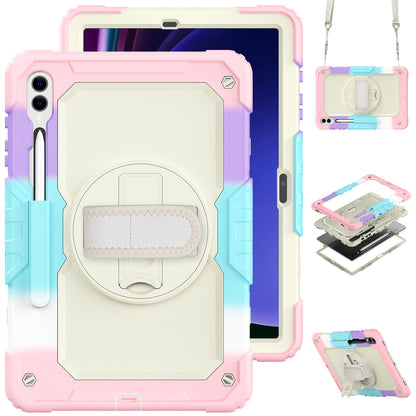 Tough Strap Galaxy Tab S9+ Shockproof Case Multi-functional Built-in Screen Protector