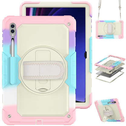 Tough Strap Galaxy Tab S9 Ultra Shockproof Case Multi-functional Built-in Screen Protector