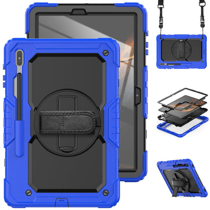 Tough Strap Galaxy Tab S7 FE Shockproof Case Multi-functional Built-in Screen Protector