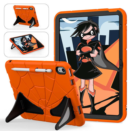 Spider Eye iPad 10 Shockproof Case Silicone PC Case Kids Safe Built-in Kickstand