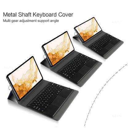 Metal Hinge Samsung Galaxy Tab S8 Keyboard Case with Touchpad Detachable