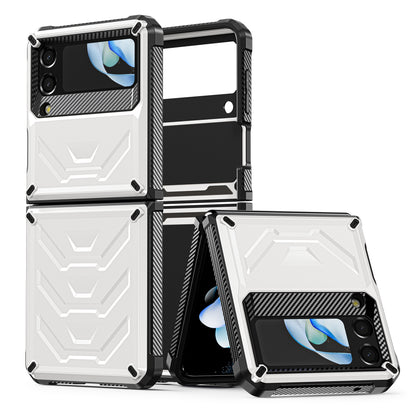 Mech King Galaxy Z Flip4 Case Full-Body Rugged Protection Mul-angele Kicktand