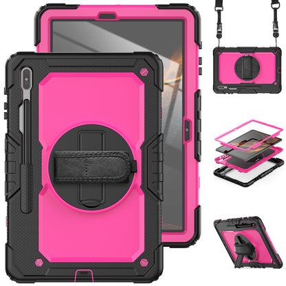 Tough Strap Galaxy Tab S7 FE Shockproof Case Multi-functional Built-in Screen Protector