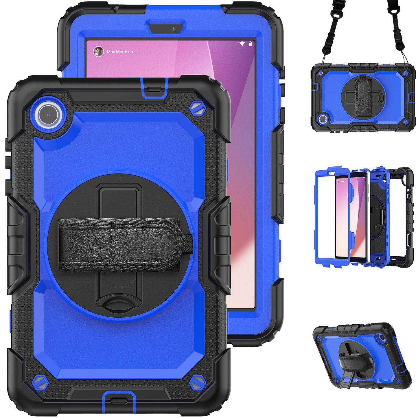 Tough Strap Lenovo Tab M8 2023 Shockproof Case Built-in Screen Protector