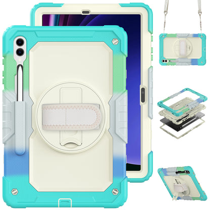 Tough Strap Galaxy Tab S9+ Shockproof Case Multi-functional Built-in Screen Protector