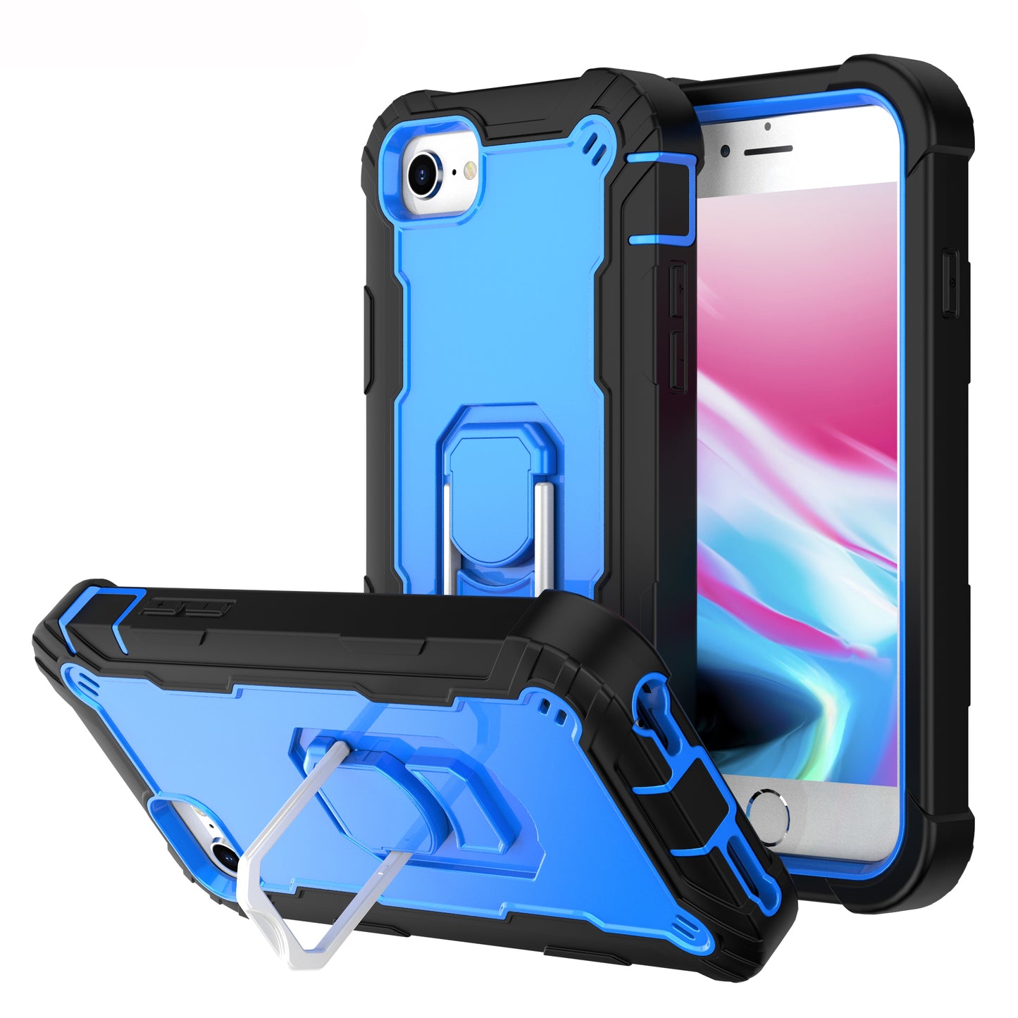 Ring Holder Kickstand iPhone 6 6s Shockroof Case All Round Protection Military