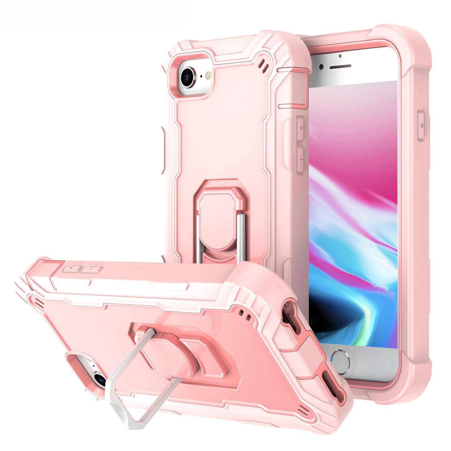 Ring Holder Kickstand iPhone 6 6s Shockroof Case All Round Protection Military