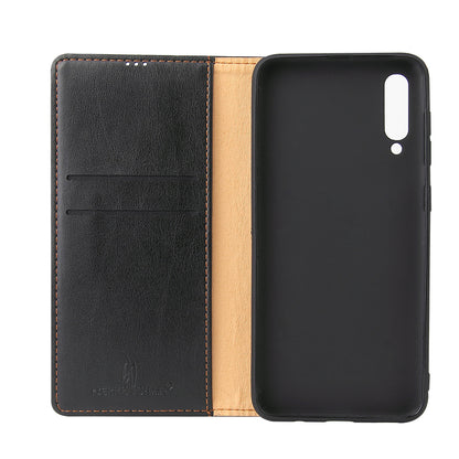 PU Leather Galaxy A50s Flip Case Wallet Stand Texture Deluxe