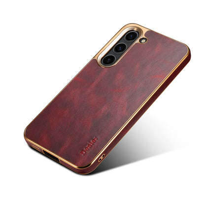 Leather Galaxy S23+ Electroplated Cover