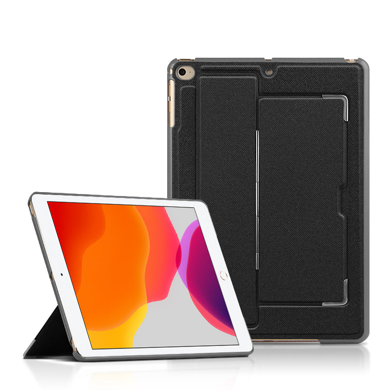 Hinge Kickstand iPad Pro 9.7 Case with Leather Skin TPU Combo Shockproof