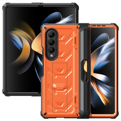 Mech King Galaxy Z Fold4 Case Full-Body Rugged Protection Mul-angele Kicktand