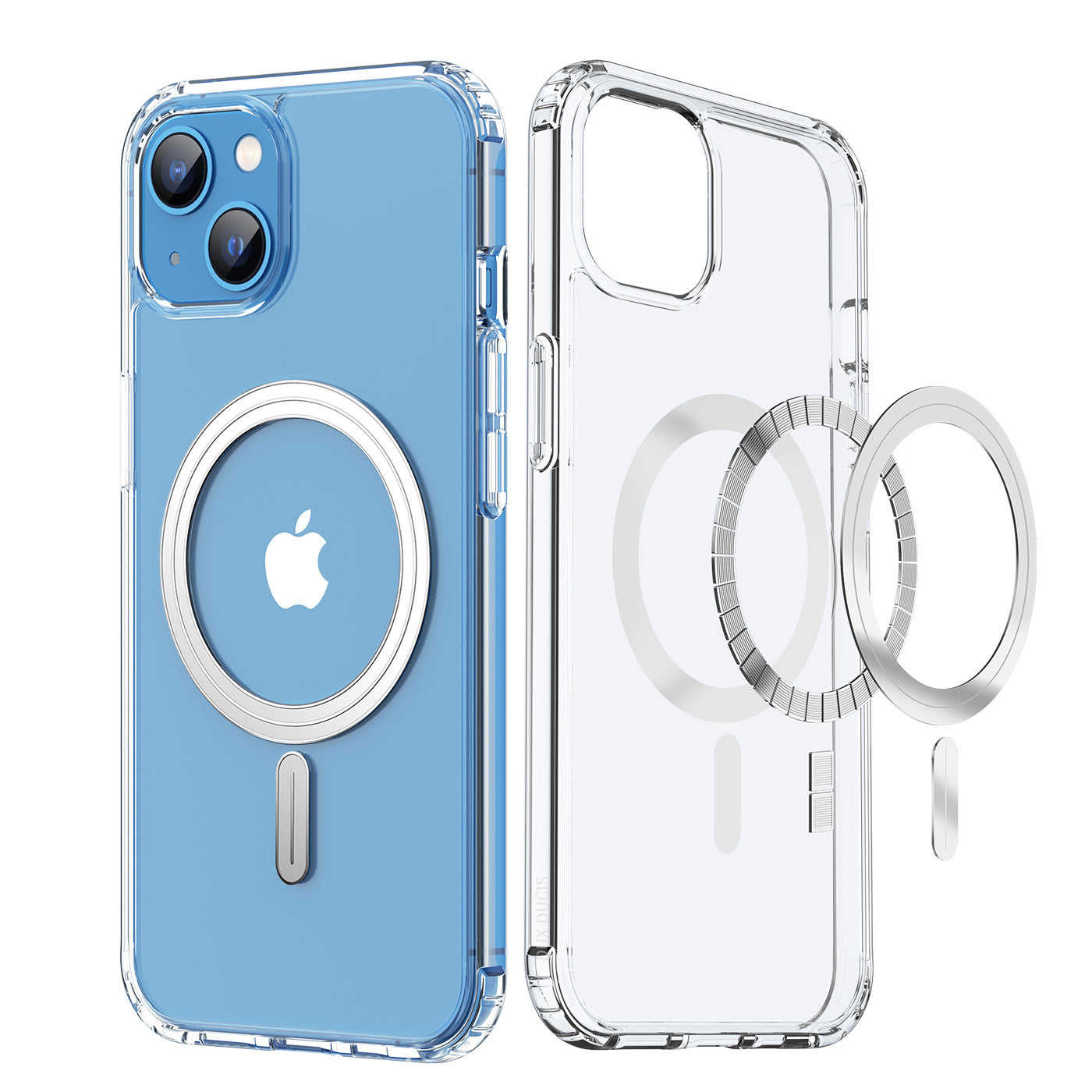 Clin Clear iPhone 14 Plus Case Magnetic Adsorption Bayer TPU Shockproof
