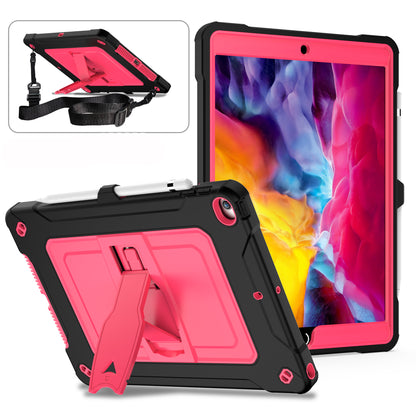 Square Super iPad 8 Shockproof Case Heavy Duty Protection Shoulder Strap