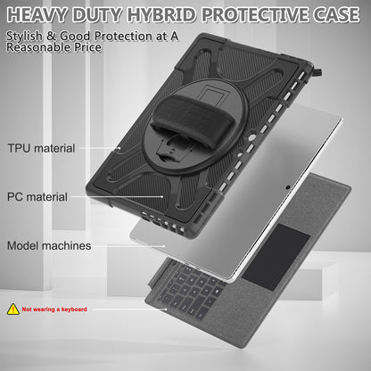 Jacket Beer Microsoft Surface Pro 9 Case Light Textur Multi Angle Protection Stable Stand