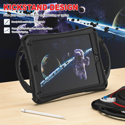 Spaceman iPad 5 Case 360 Rotating Hand Strap Removable Shoulder Strap