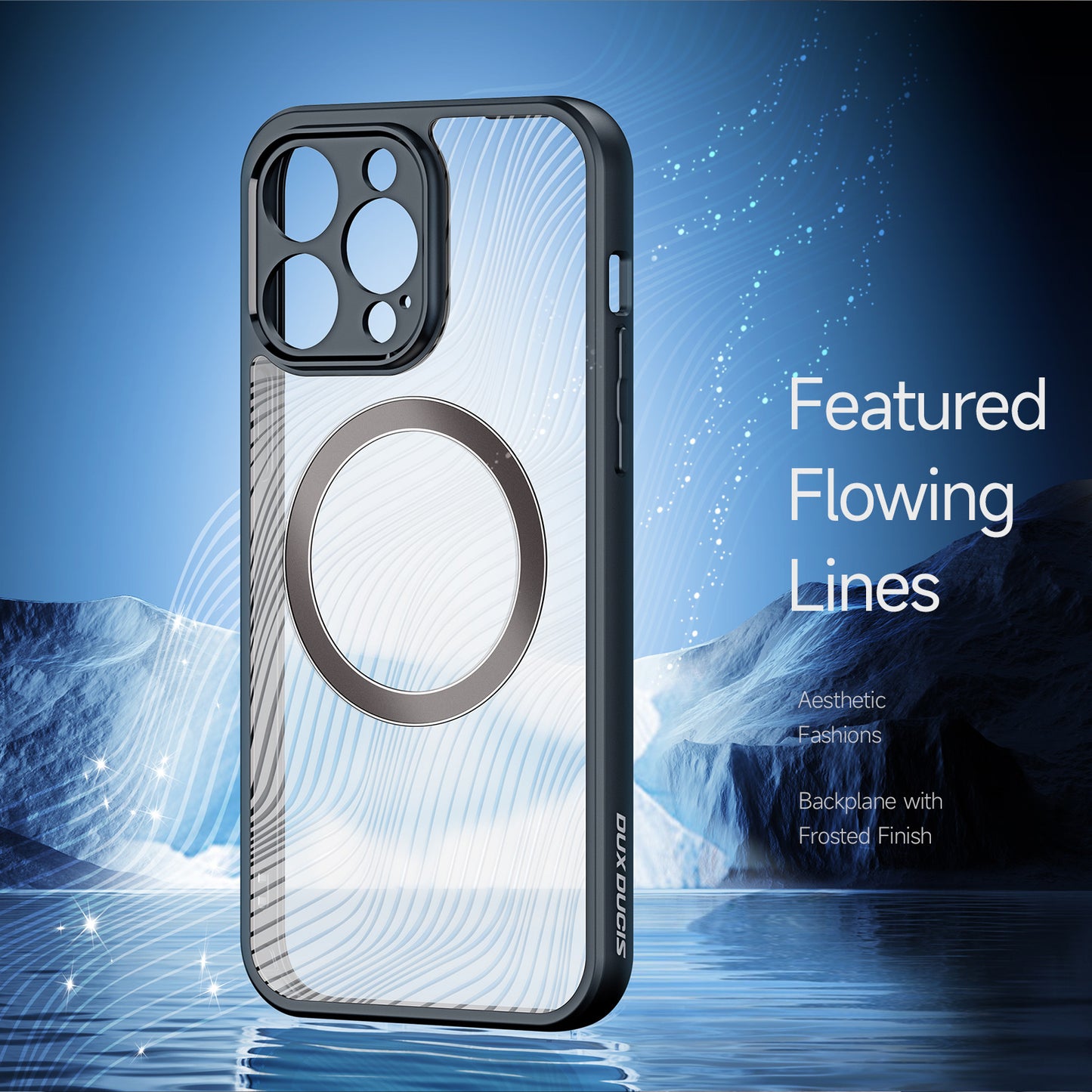 Aimo Magsafe iPhone 14 Pro Case Redefine Frosted Flowing Lines