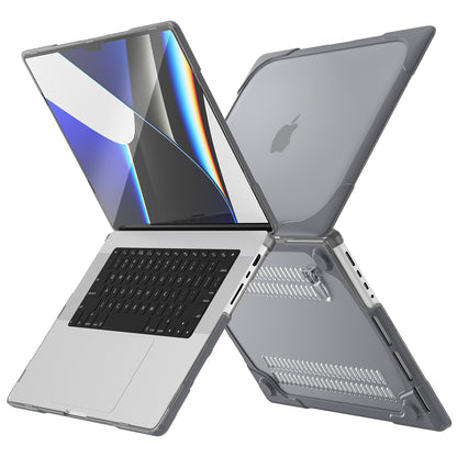 Two Tone MacBook Pro 15" A1398 MC975 MC976 Case Shockproof Rubber PC Stand