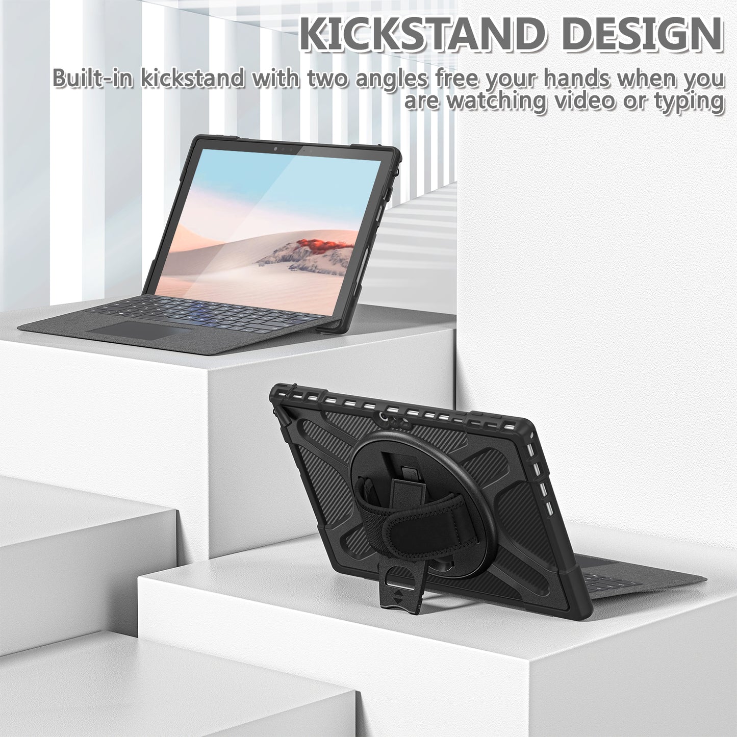 Jacket Beer Microsoft Surface Pro 5 Case Light Textur Multi Angle Protection Stable Stand