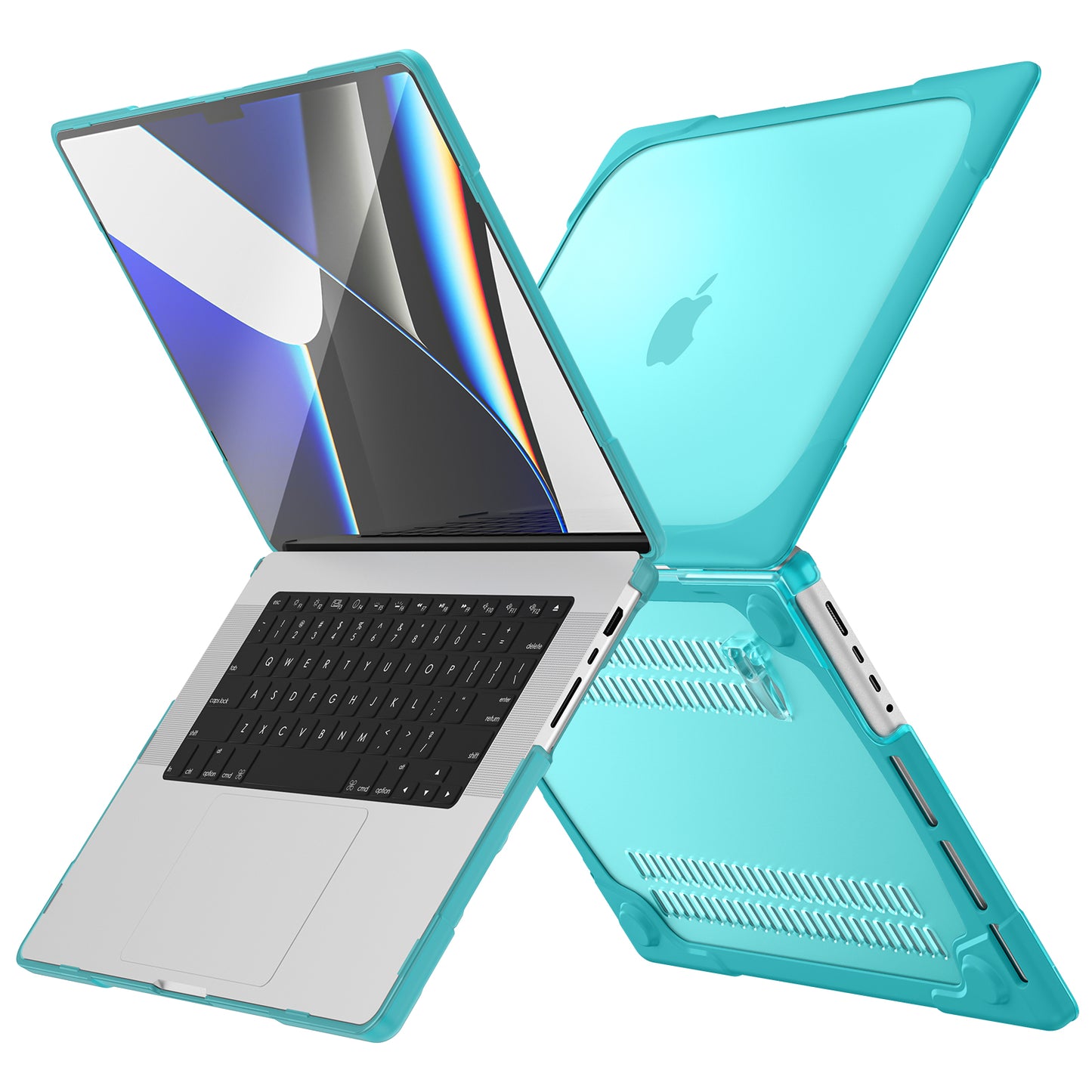 Two Tone MacBook Pro 15" A1398 MC975 MC976 Case Shockproof Rubber PC Stand