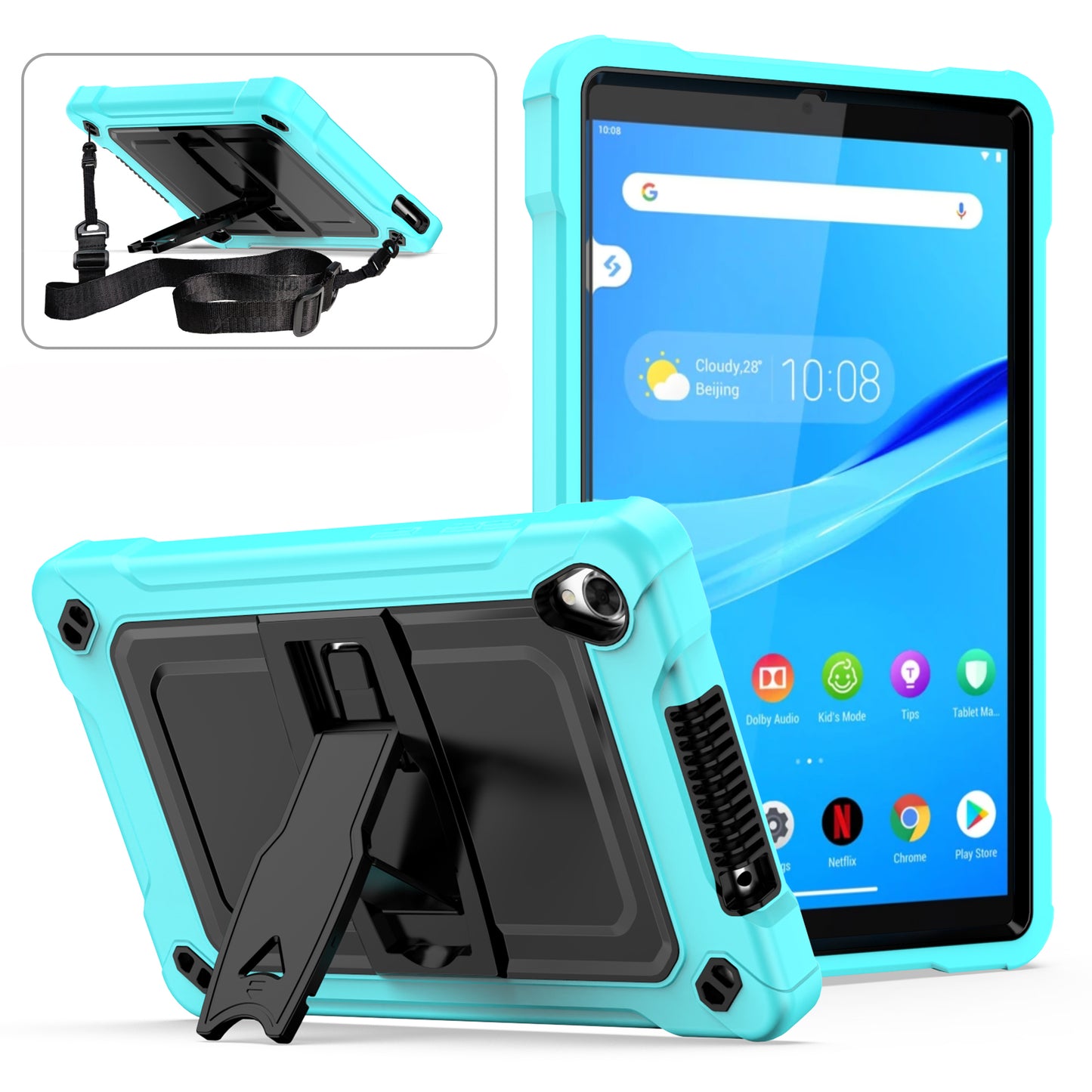 Square Super Lenovo Tab M8 (2019) Shockproof Case Heavy Duty Protection