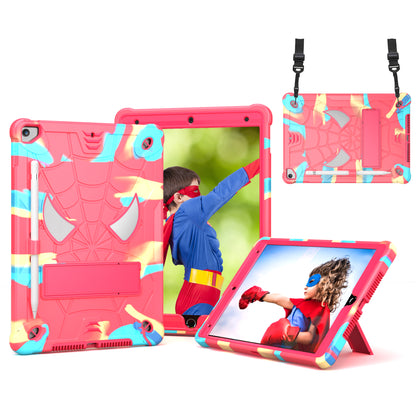 Spider-Man iPad 9 Shockproof Case Rugged Detachable Shoulder Strap