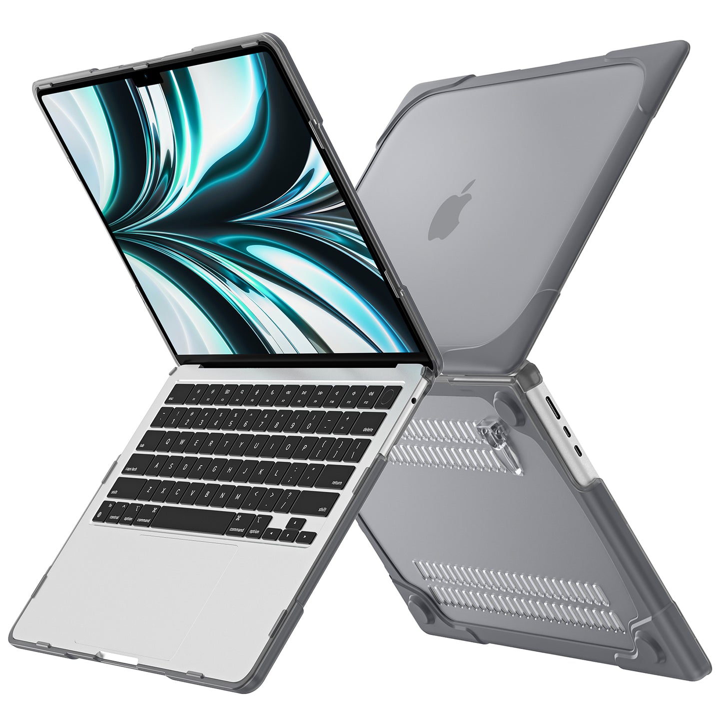 Two Tone MacBook Air 13" A2681 Case Shockproof Rubber PC Stand Heat Dissipation