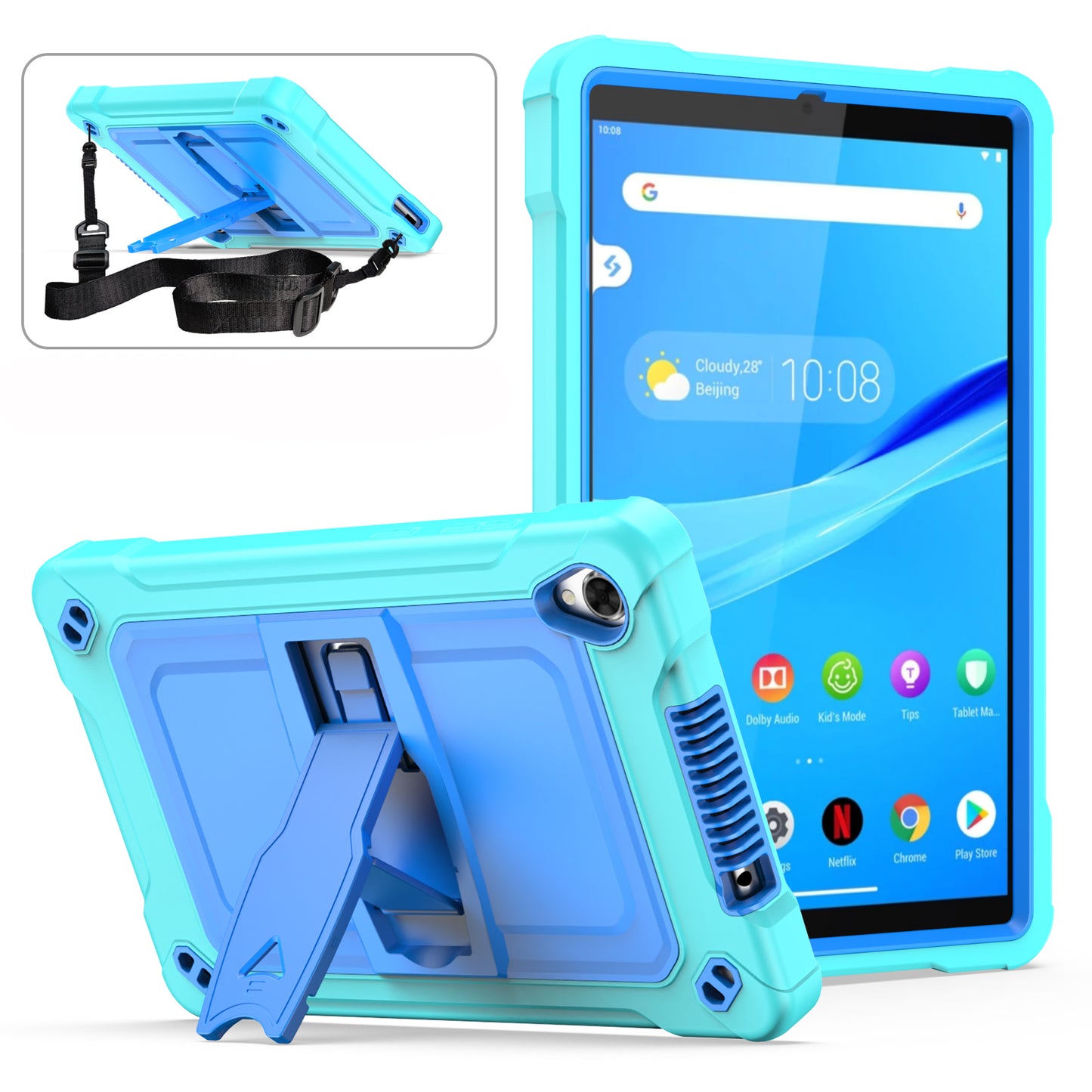 Square Super Lenovo Tab M8 (2019) Shockproof Case Heavy Duty Protection