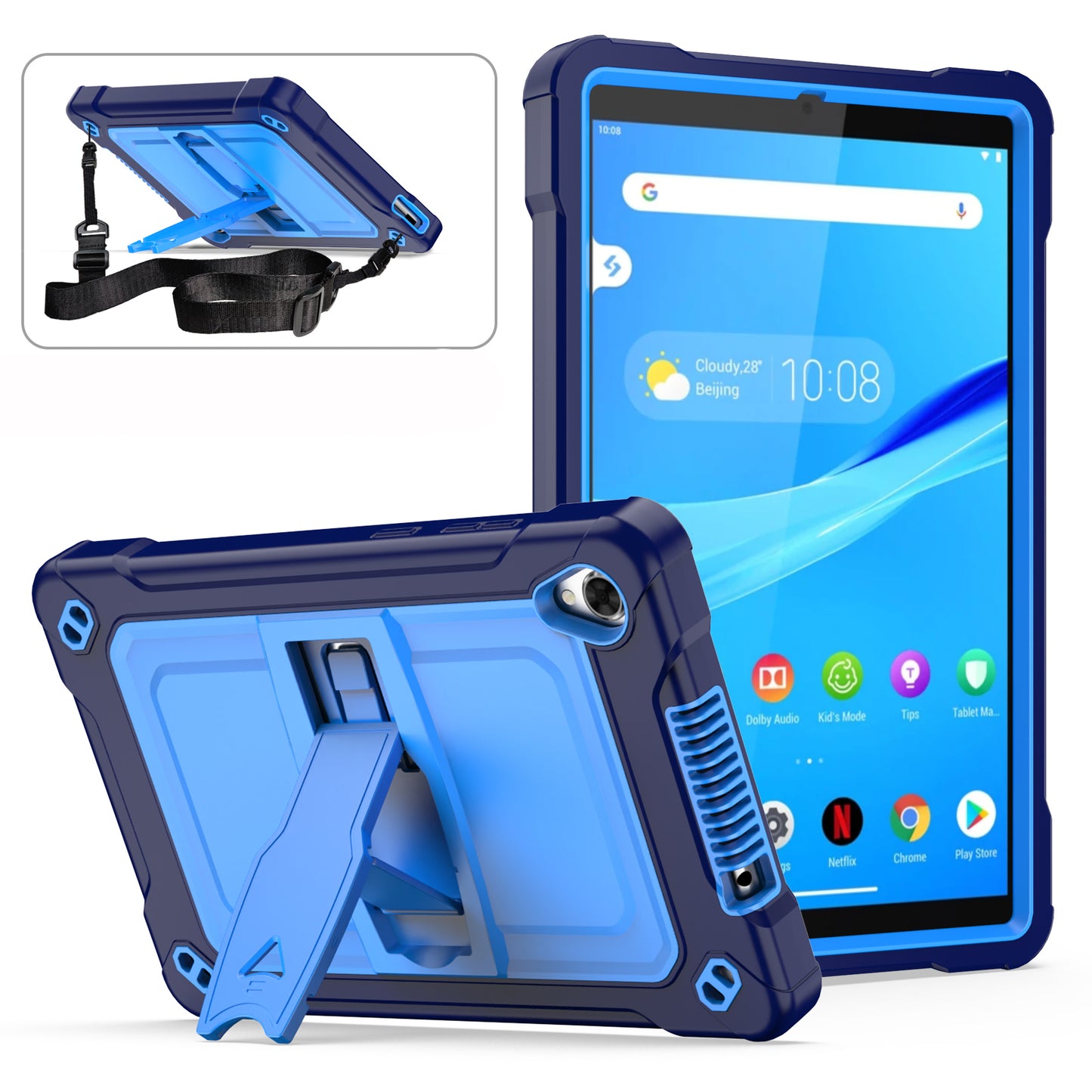 Square Super Lenovo Tab M8 (2019) Shockproof Case Heavy Duty Protection