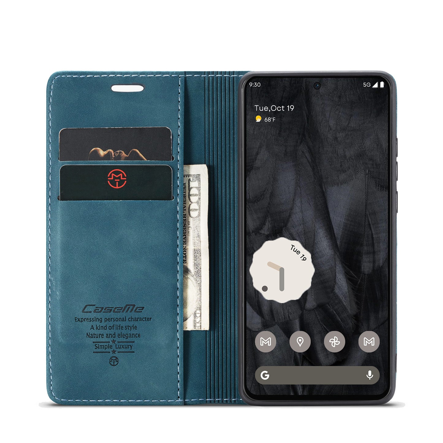 Book Classical Google Pixel 8 Pro Leather Case Retro Slim Wallet Stand