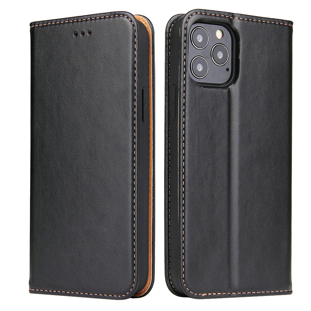 PU Leather iPhone 12 Mini Flip Case Wallet Stand Texture Deluxe