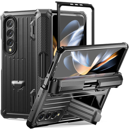 Trolley Box Galaxy Z Fold4 Case Full-Body Rugged Protection Built In Pen Holder