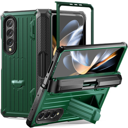 Trolley Box Galaxy Z Fold4 Case Full-Body Rugged Protection Built In Pen Holder