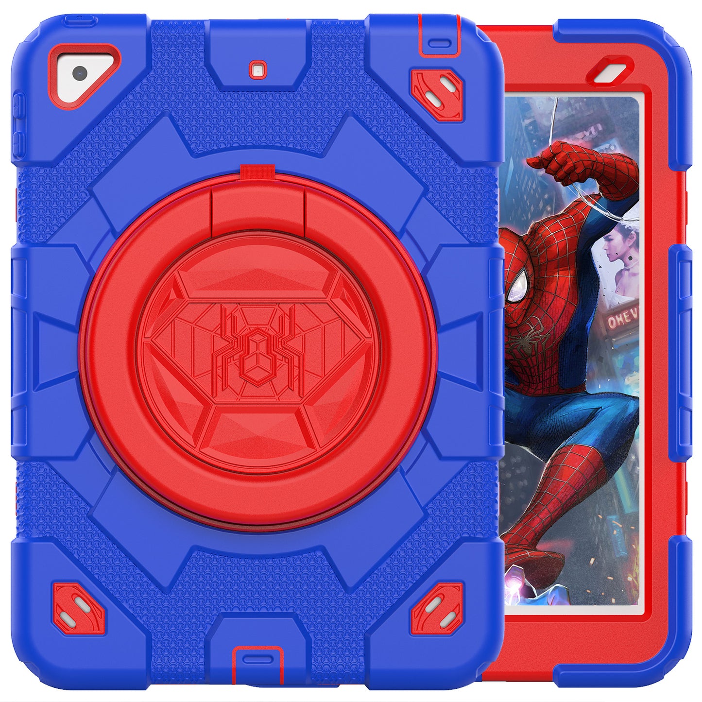 Spider-Man iPad Air 3 Shockproof Case Ultimate Protection Rotating Handle Stand